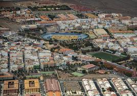 Vista de la localidad de Vecindario, en Santa Lucía.