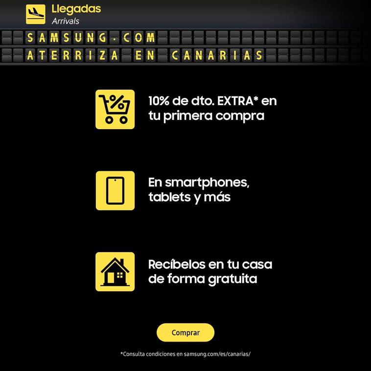 Samsung lanza su canal específico de ecommerce para las Islas Canarias