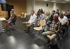 Encausados, en la vista suspendida el pasado 11 de septiembre.