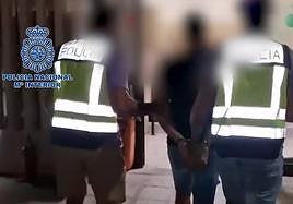 Uno de los momentos de la detención.