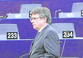 Carles Puigdemont, en una imagen de archivo en el Parlamento Europeo.