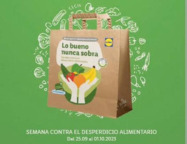 Lidl donará al Banco de Alimentos el 100% de las ventas de su bolsa antidesperdicio