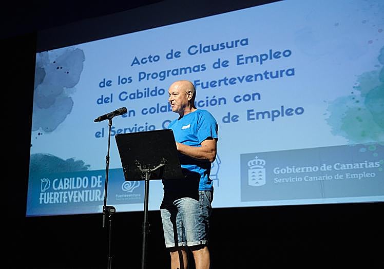 Un momento del acto de clausura en el auditorio de Antigua.