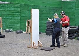 Práctica de tiro de la Policía Local.