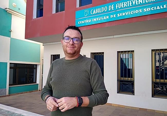 Adargoma Hernández, consejero de Aguas del Cabildo.