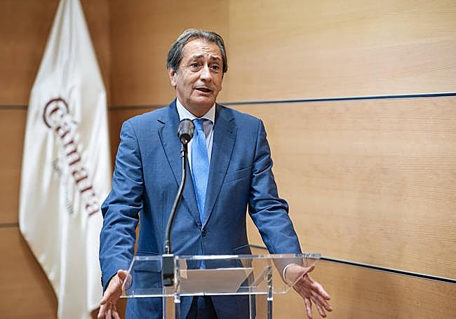 Luis Padrón, presidente de la Cámara de Comercio de Gran Canaria.