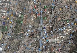 Zona donde se hará la obra.