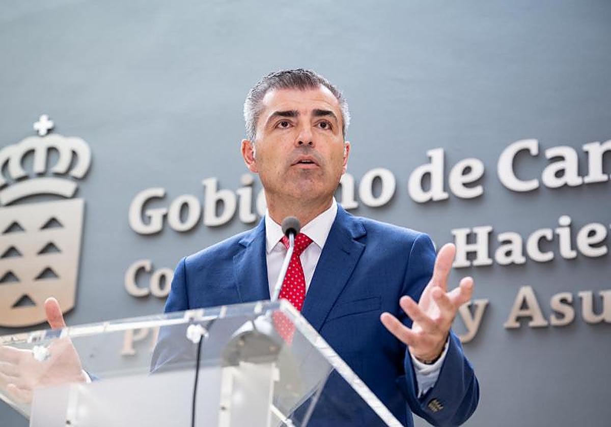 El vicepesidente del Gobierno de Canarias, Manuel Domínguez