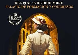 Cartel de las funciones en el Palacio de Congresos de la capital majorera.