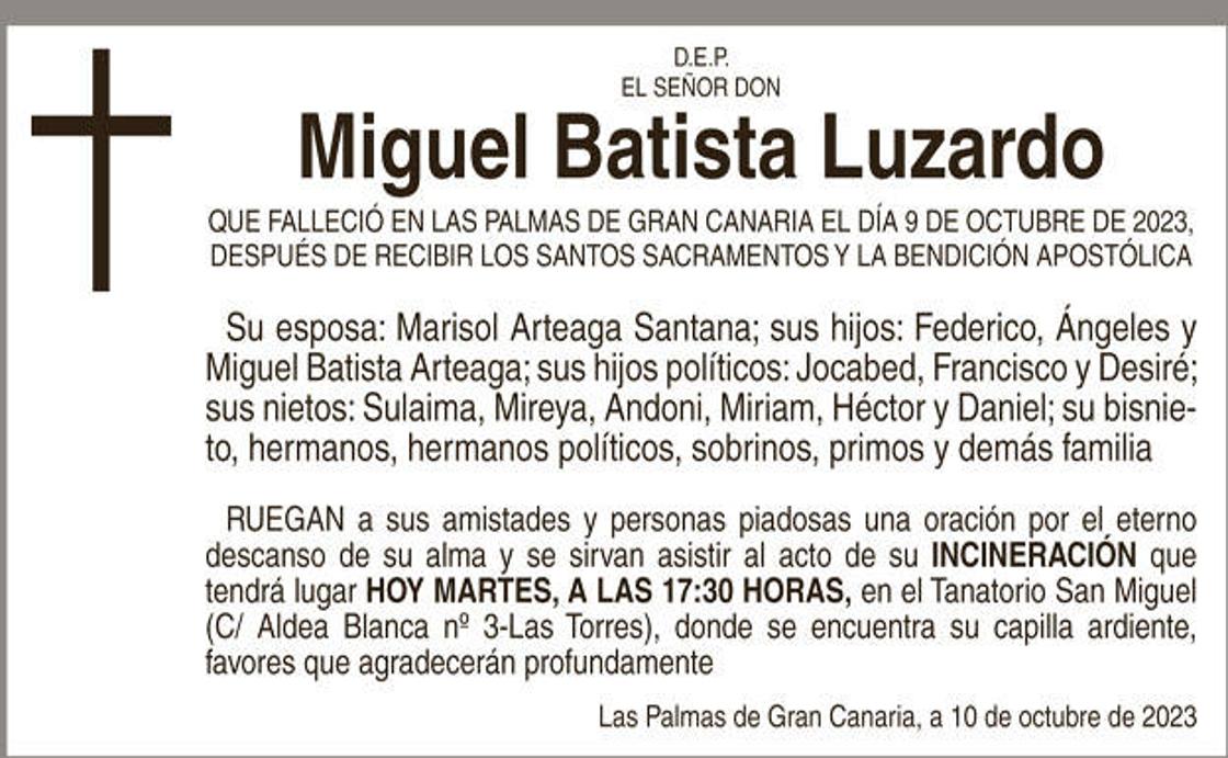 Miguel Batista Luzardo