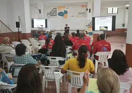 Imagen del reciente encuentro de mujeres queseras celebrado en Gáldar.