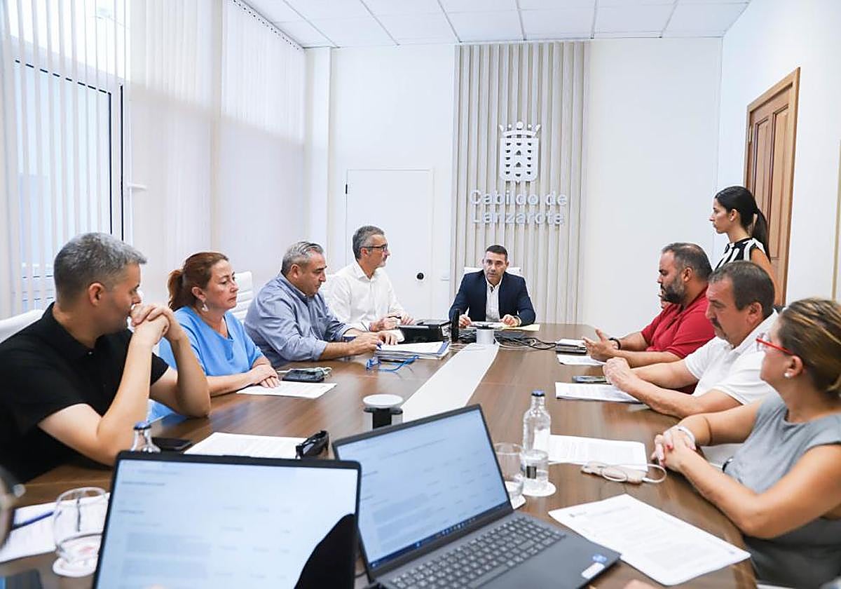 Momento del Consejo de Gobierno del Cabildo celebrado en la tarde del lunes.