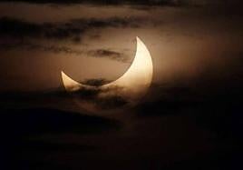 Imagen de un eclipse anular.