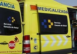 Imagen de archivo de una ambulancia del SUC.