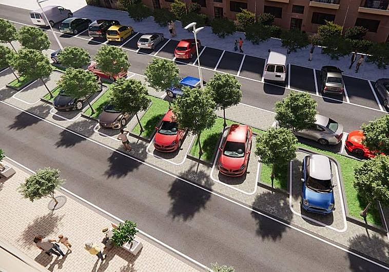 Imagen del proyecto en la calle Américo Vespucio en Salinetas.