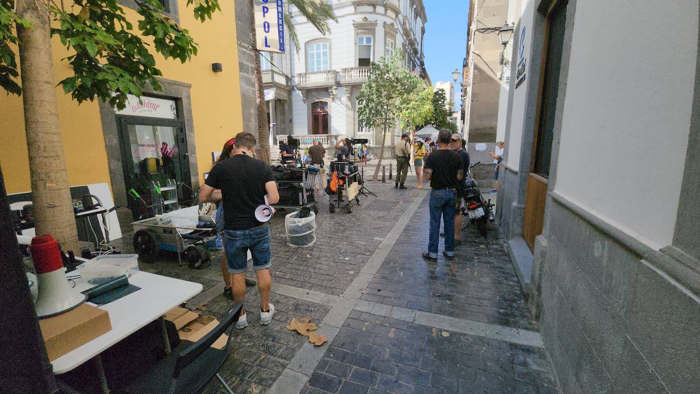 La Plaza de Las Ranas se transforma en plató de cine