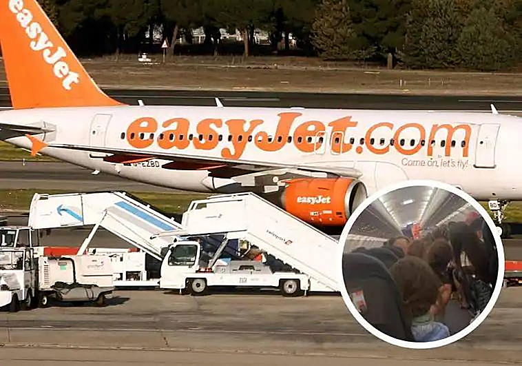 Los viajeros afectados por la cancelación de EasyJet compartieron imágenes del suceso en redes.