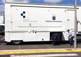 Unidad móvil para la realización de mamografías.