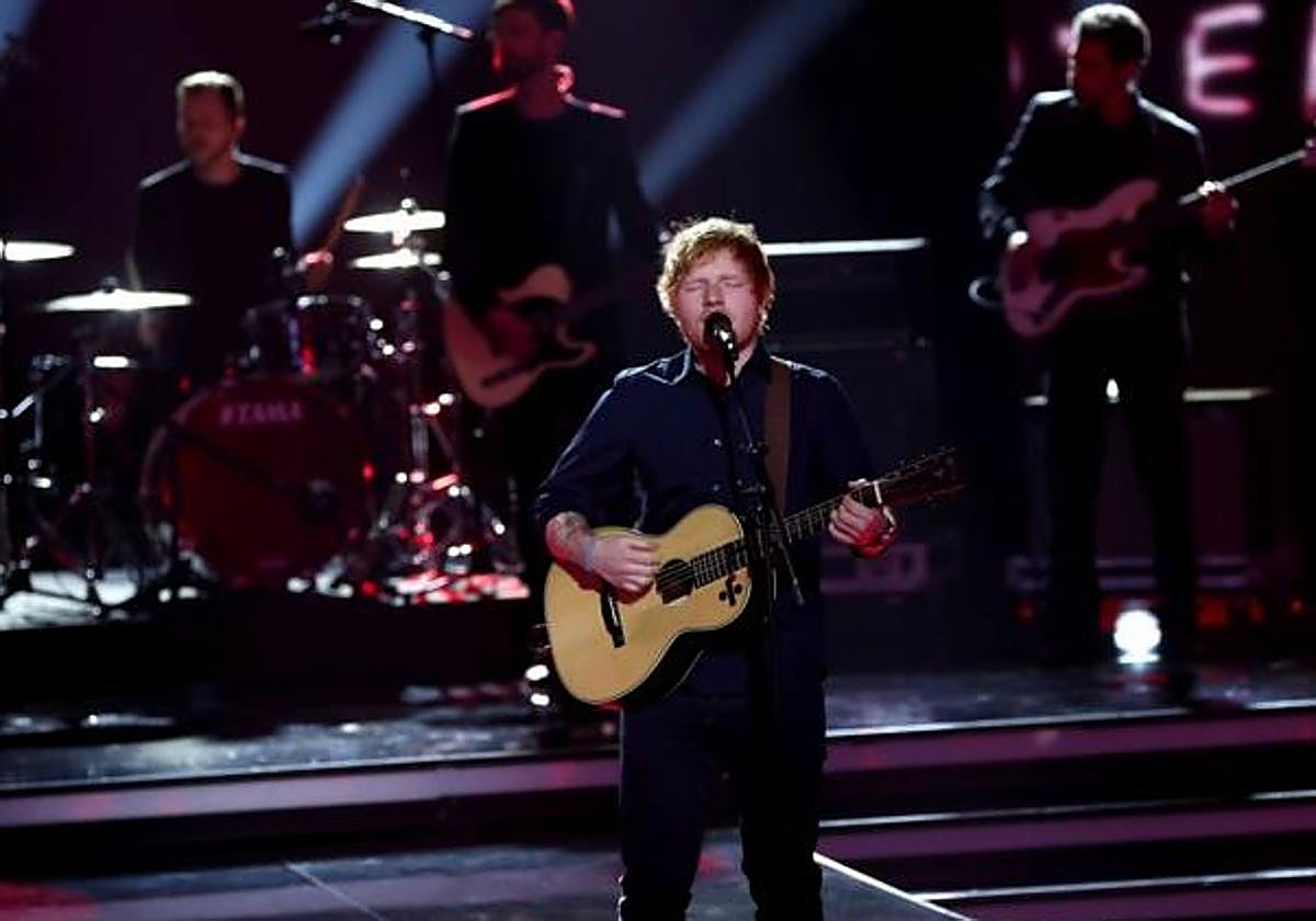 El artista británico Ed Sheeran.