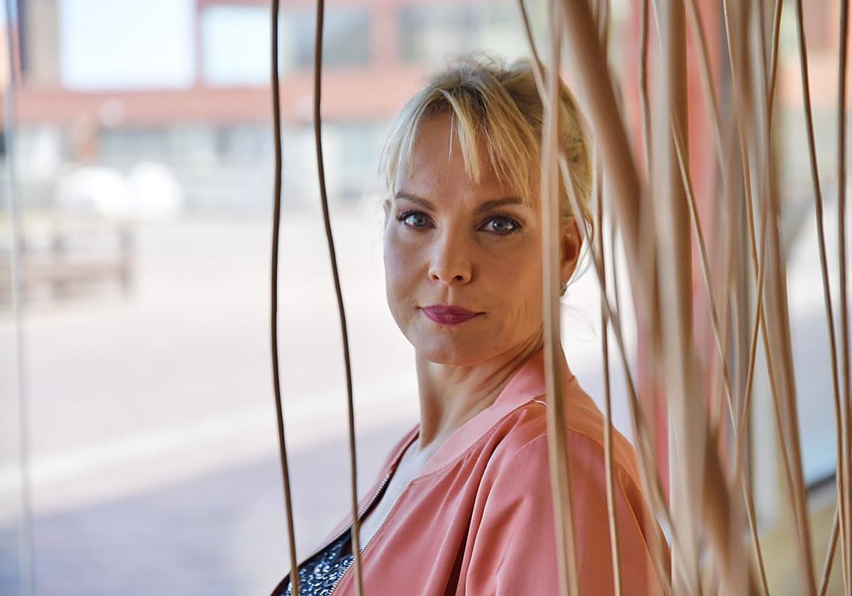 Elina Garanca, el pasado miércoles, en la sede de la Orquesta Filarmónica de Gran Canaria.