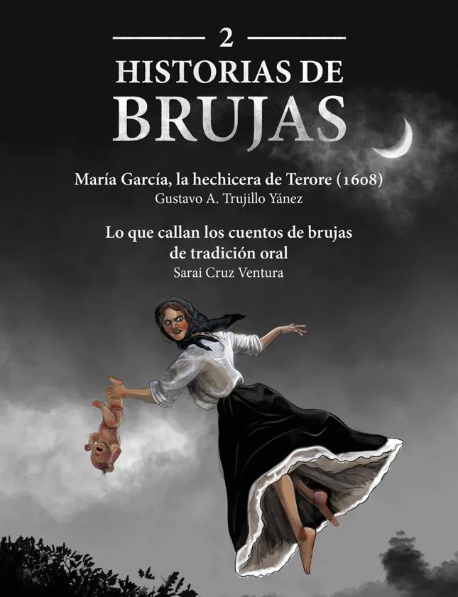 Imagen secundaria 2 - Ilustraciones del libro sobre María García realizadas por Carla Fernández , que pertenece a la colección 'Historias de brujas' de Canarias.