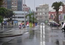 Lluvias en Las Palmas de Gran Canaria.