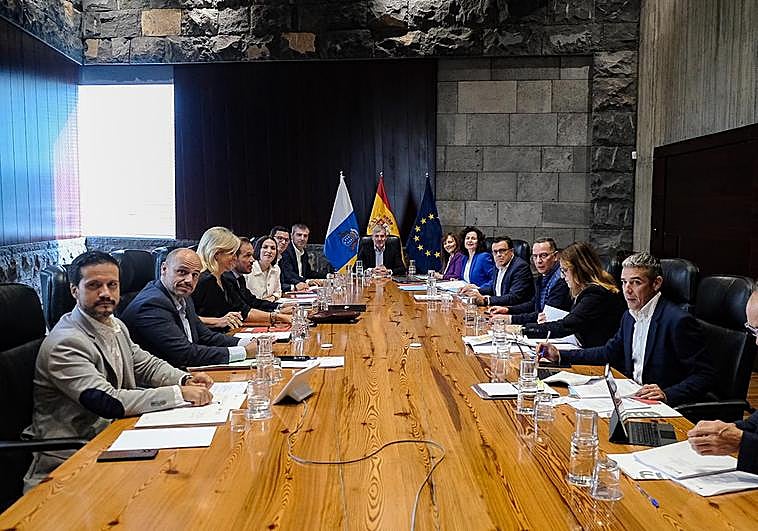 Mesa del Consejo de Gobierno.