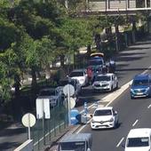 Un accidente de tráfico provoca retenciones en la Avenida Marítima de la capital grancanaria