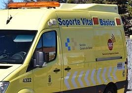 Imagen de archivo de una ambulancia de Soporte Vital Básico.