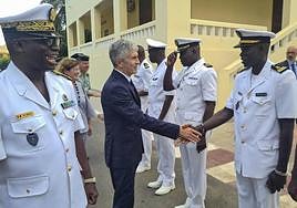 Imagen de la visita del ministro Grande-Marlaska a Senegal.