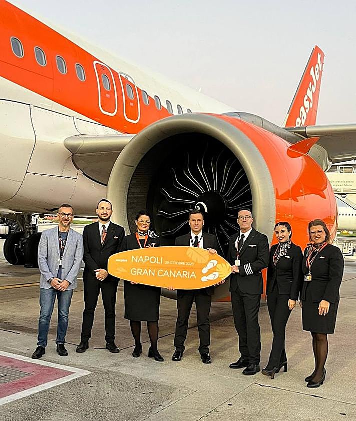 Imagen secundaria 2 - La aerolínea easyJet estrena su nueva conexión entre Gran Canaria y Nápoles