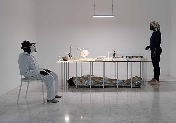 'La posibilidad de la máscara blanca', de Francis Naranjo con Carmen Caballero.