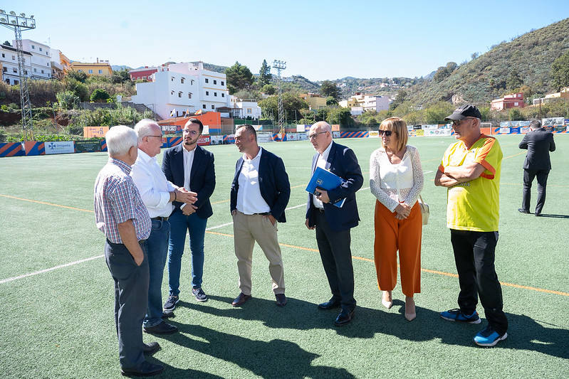 Visita institucional del grupo de gobierno del Cabildo a San Mateo