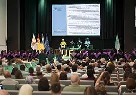 Imagen de archivo del acto de la orla de Psicología en la Universidad Fernando Pessoa.