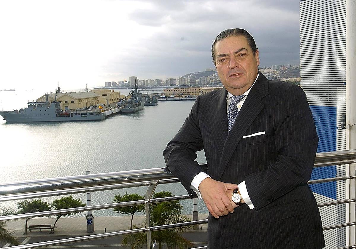 Imagen de archivo de Vicente Boluda en una visita a la capital grancanaria.