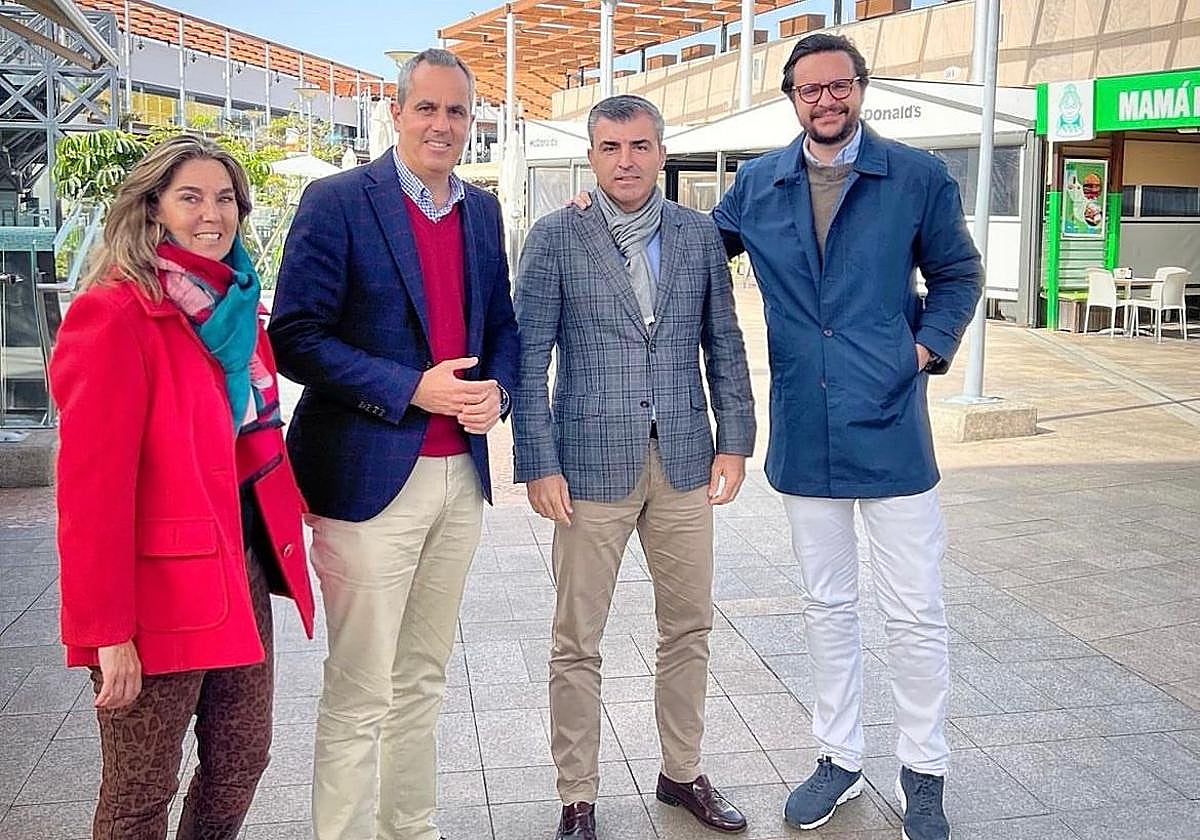 María González, Miguel Jorge, Manuel Domínguez y Sergio Ramos.