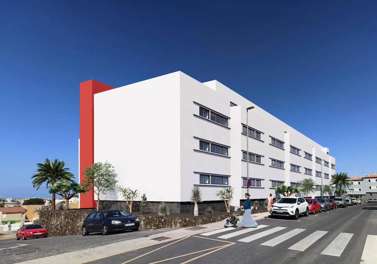 La promoción de Loma de Pino Seco tendrá cuatro alturas y 59 viviendas sociales.