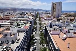 Zona de viviendas en Las Palmas de Gran Canaria.
