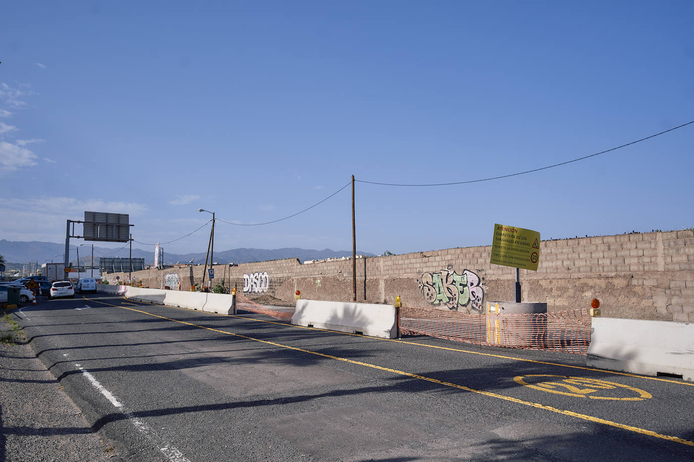 Las obras se están llevando a cabo en la recta desde agosto del año pasado.