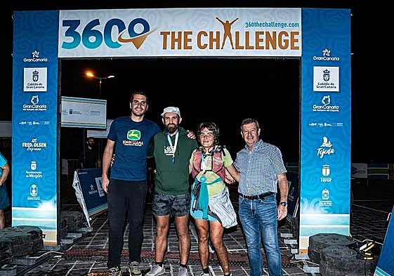 Imagen de los ganadores de la prueba.