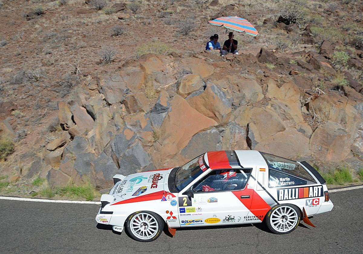 Alejandro Martín y Juan Marrero, durante el recorrido.