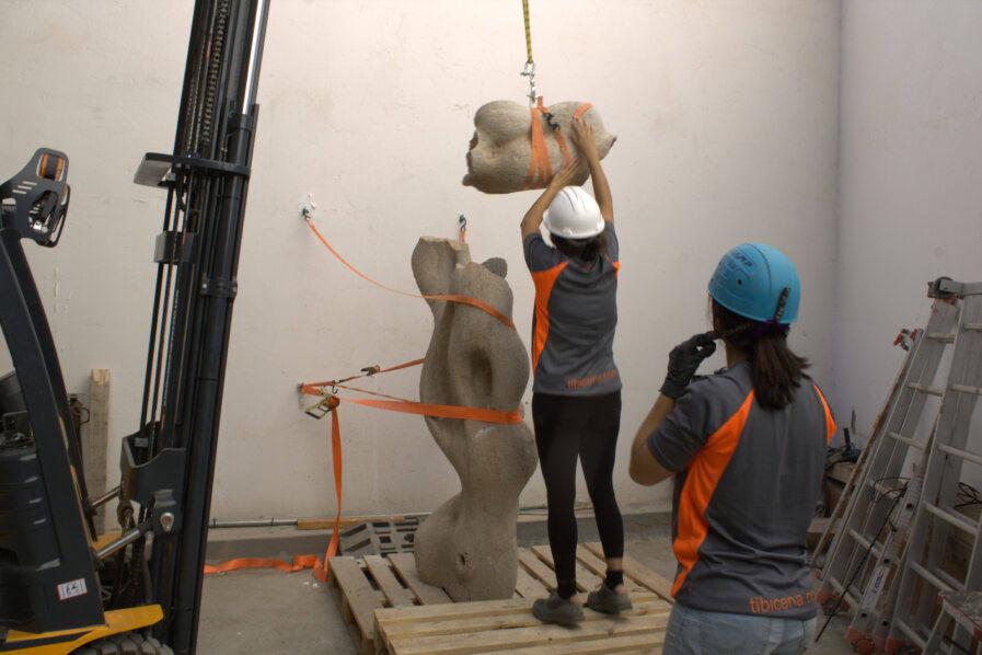 Del destrozo a la restauración: la escultura de Plácido Fleitas vuelve a Telde