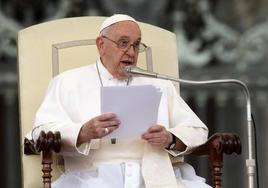 El Papa Francisco durante una ceremonia celebrada en El Vaticano.