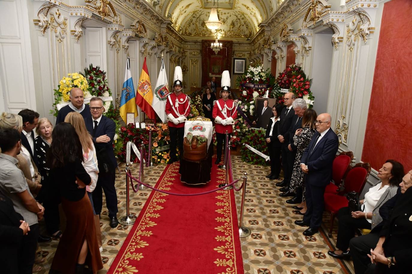 Capilla ardiente de Jerónimo Saavedra