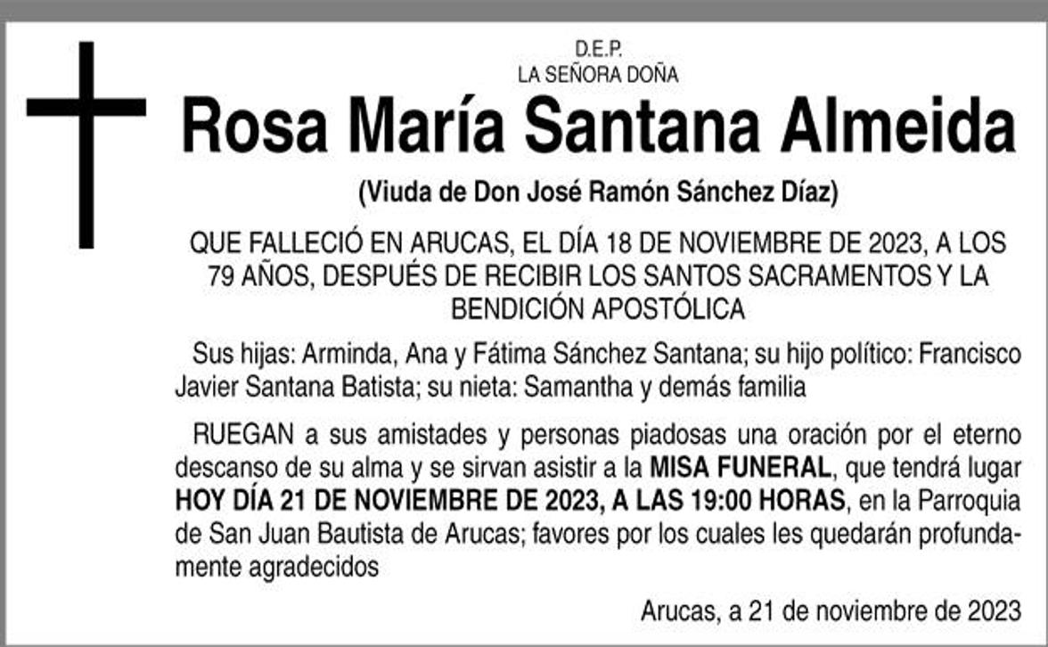 Rosa María Santana Almeida