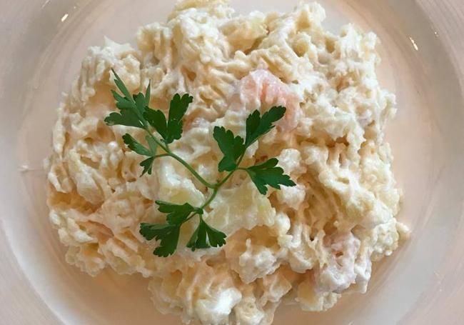 Ensaladilla de gambas del Restaurante oliver