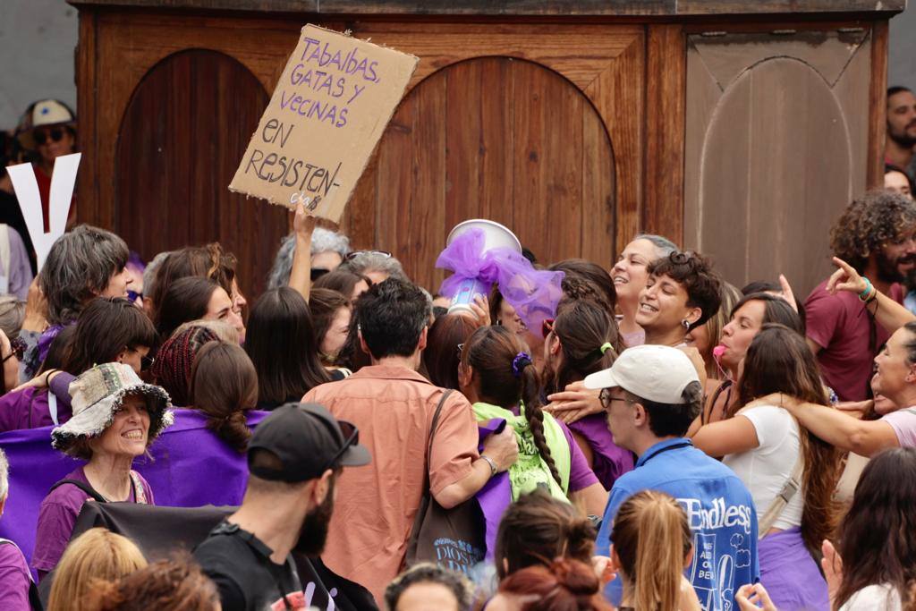 El feminismo canario se moviliza en la capital grancanaria