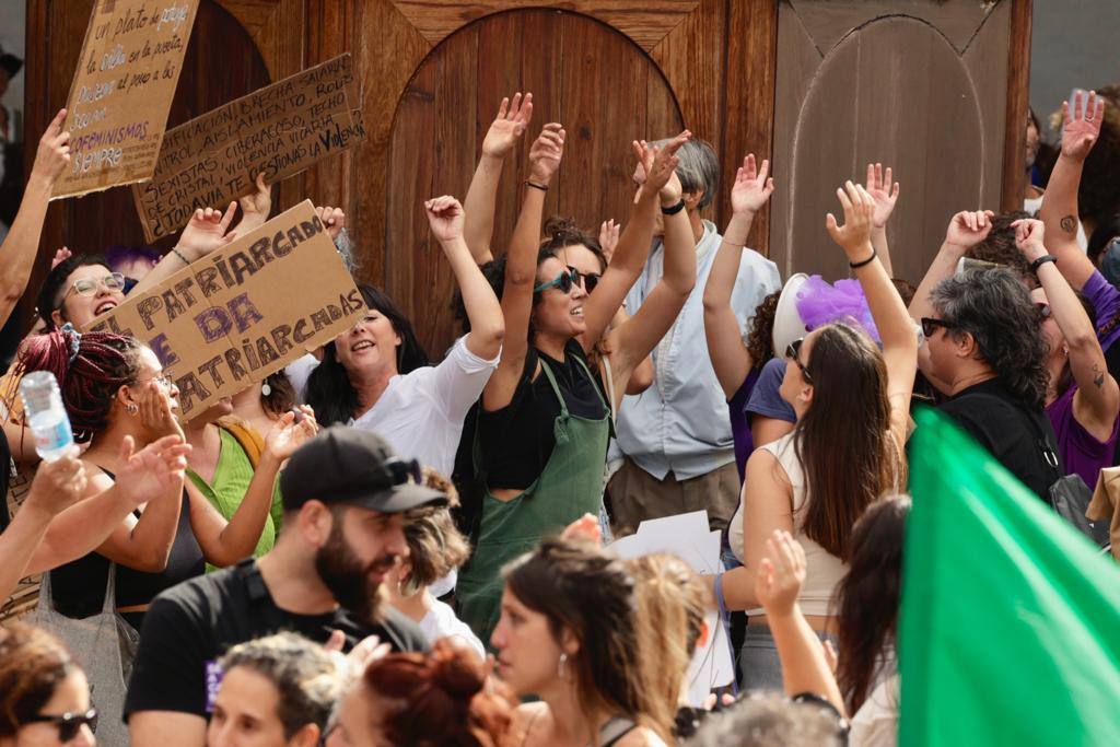 El feminismo canario se moviliza en la capital grancanaria