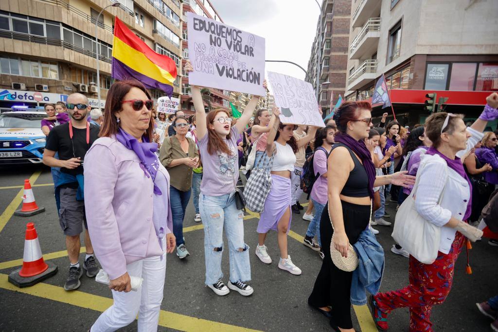 El feminismo canario se moviliza en la capital grancanaria