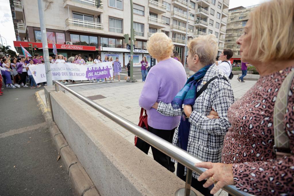 El feminismo canario se moviliza en la capital grancanaria